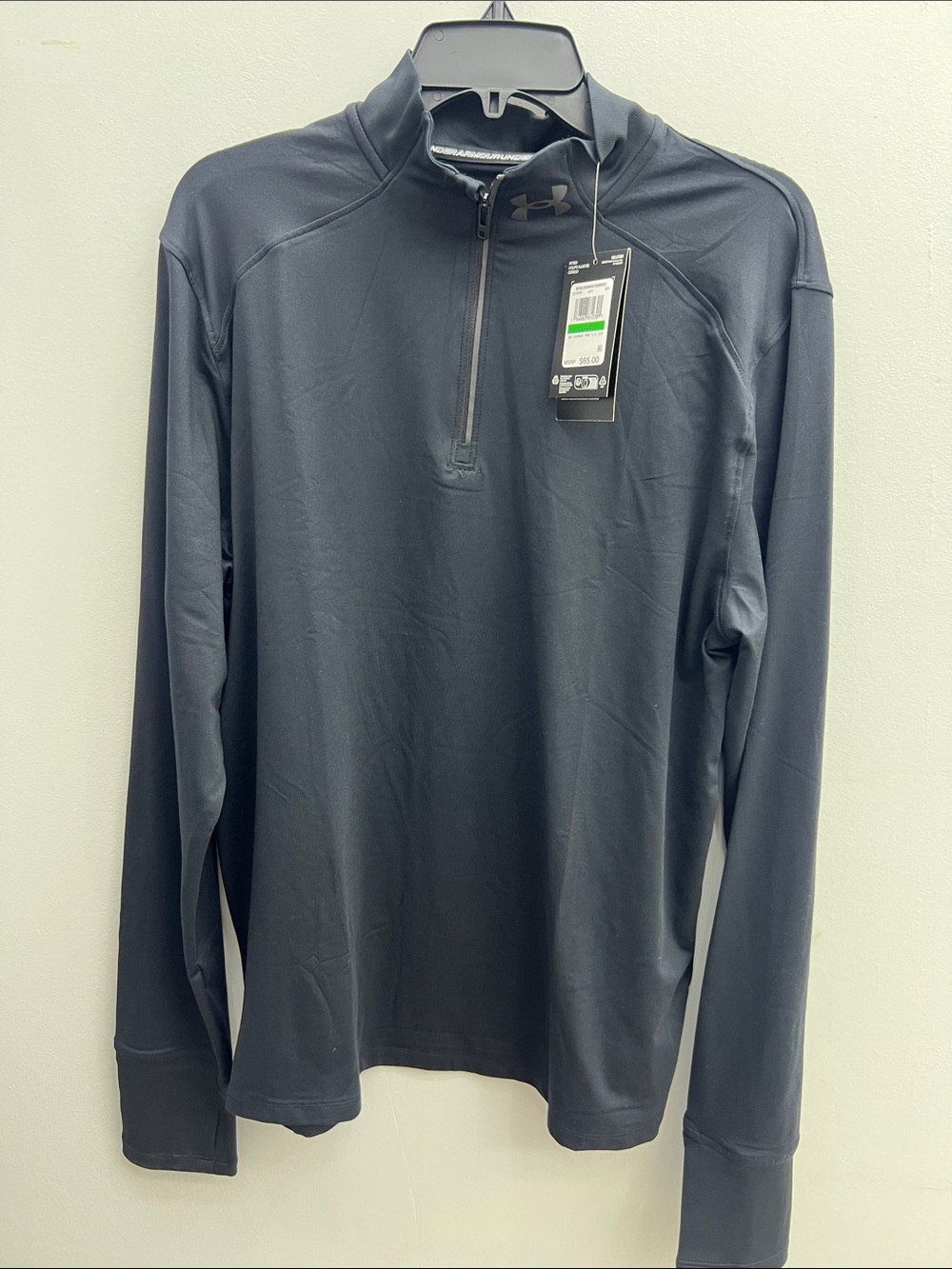 Under Armour Men’s Black 1/4 Zip Lightweight Performance Top